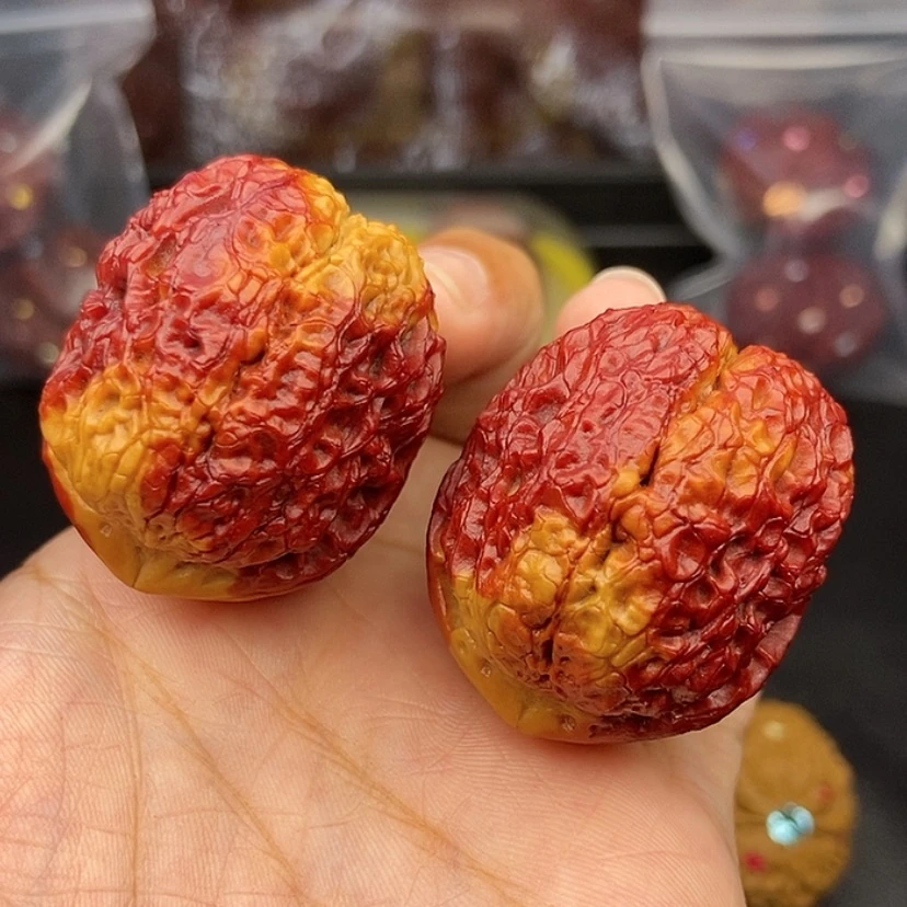 【闪购商品】把件文玩核桃40尺金蟒元宝