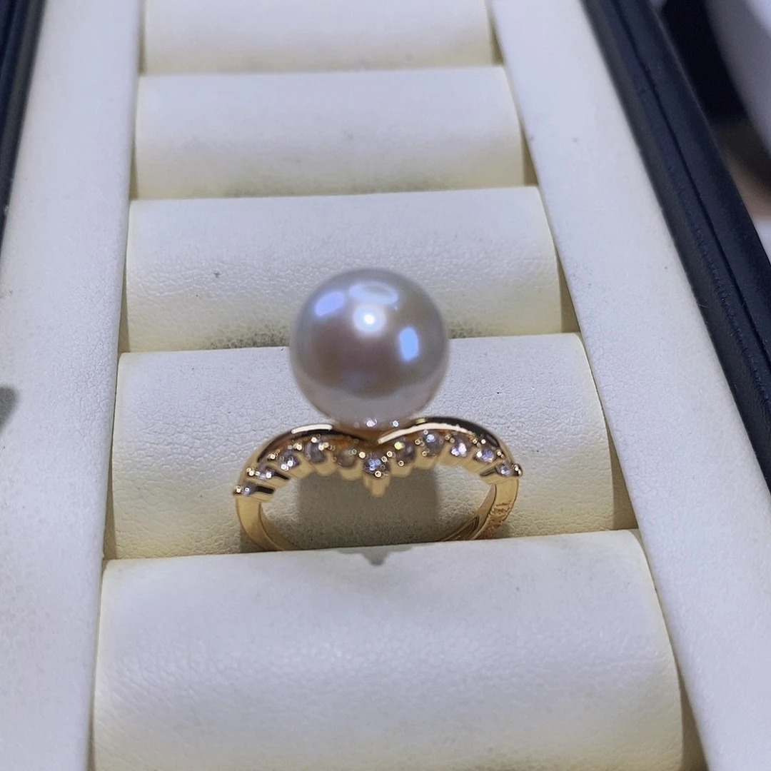 淡水珍珠戒指合金