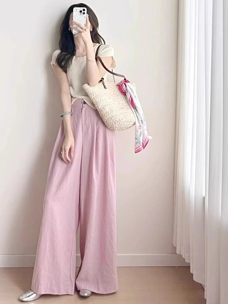 2025夏季茶系穿搭一整套洋气梨型身材温柔系高级感多巴胺两件套装