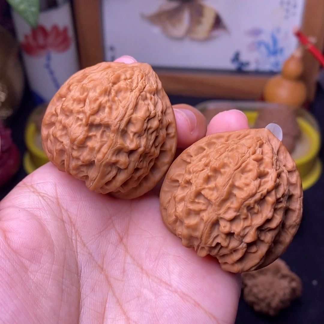 把件文玩核桃40.5金牛
