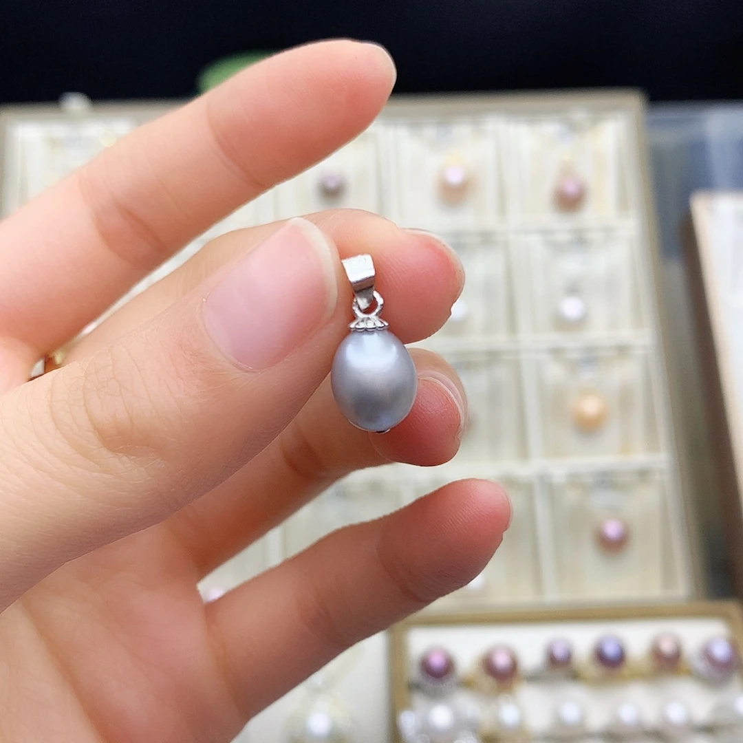 淡水珍珠吊坠(不含链)合金