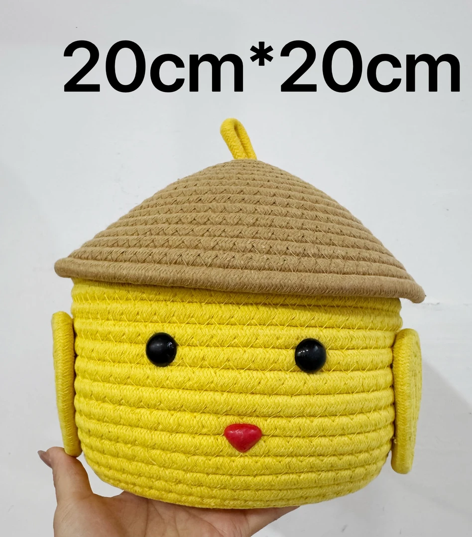 MQ223 棉编布丁狗卡通桌面收纳客厅茶几遥控器收纳零食整理收纳筐