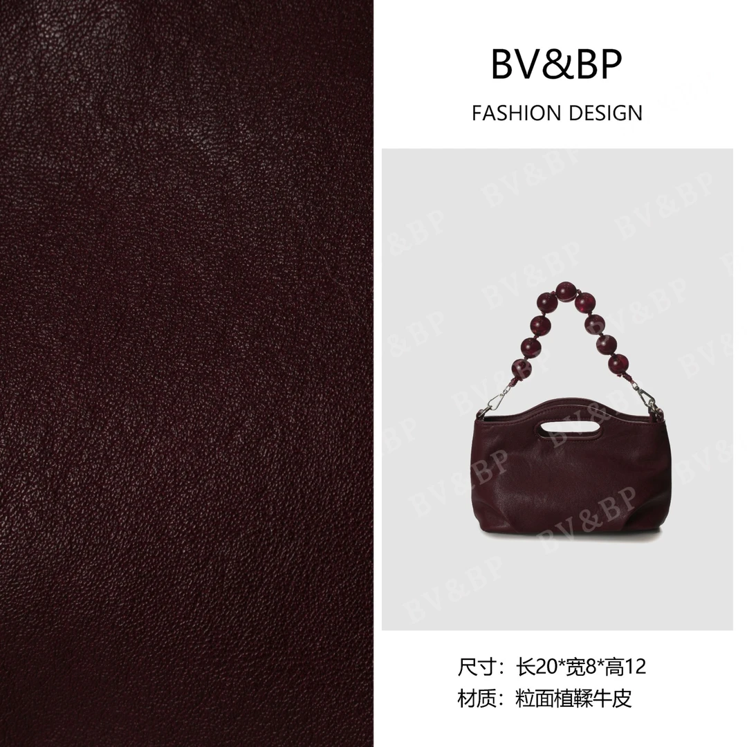 BV&BP· 原创设计新款串珠单肩软皮复古洋气气质手提包