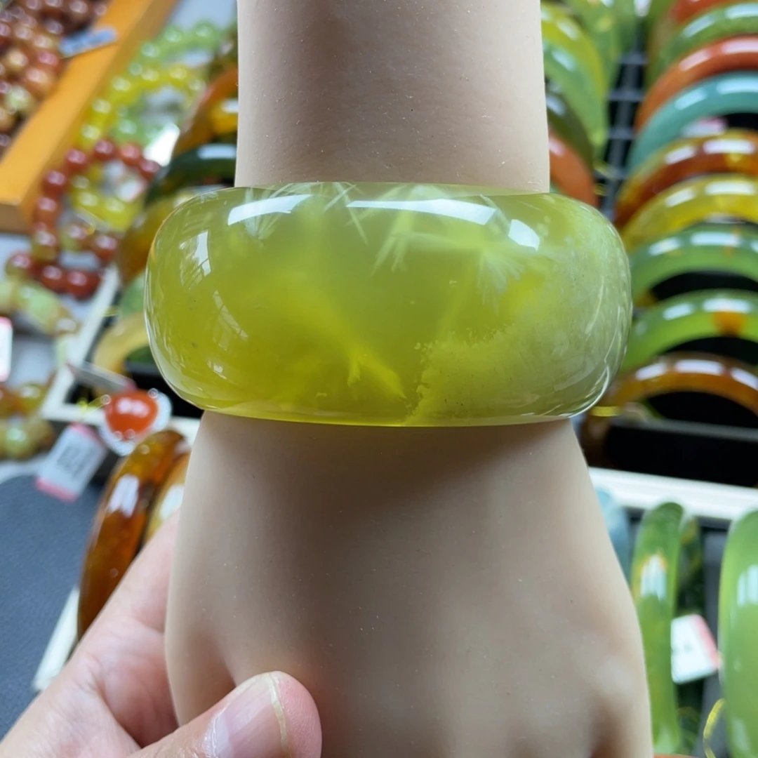 未镶嵌蛇纹石玉手镯