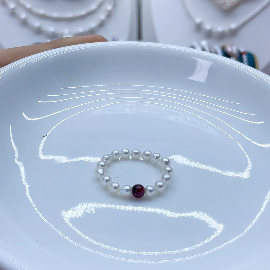 未镶嵌戒指淡水珍珠