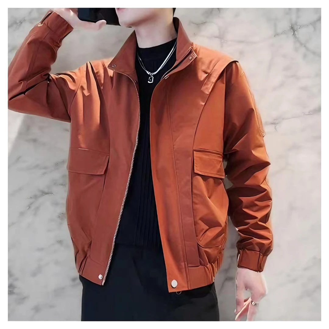 外套男款春秋立领潮流休闲时尚百搭男士修身夹克2025新款上衣外套