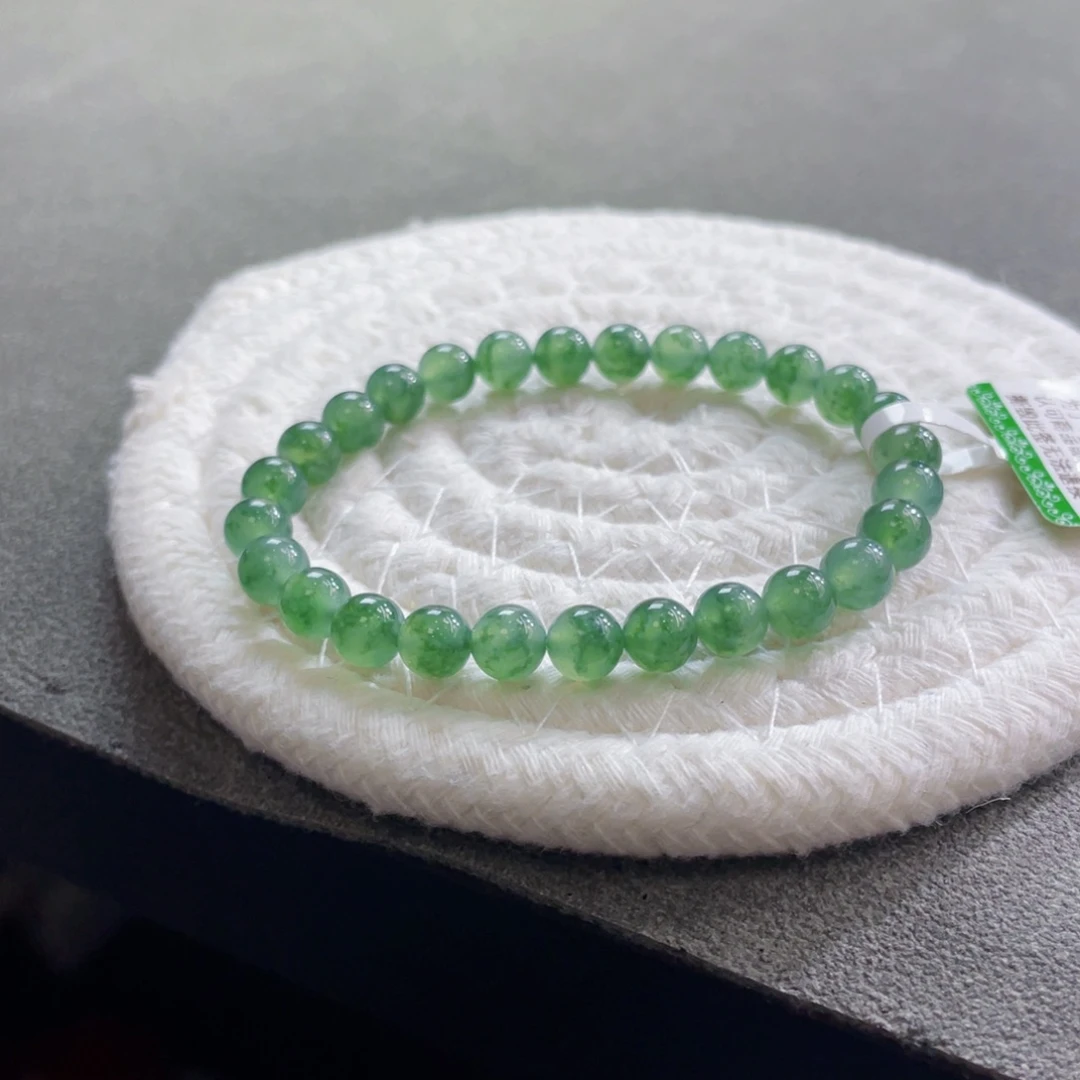 未镶嵌手链翡翠福利款卡6+海草绿  无鉴赏