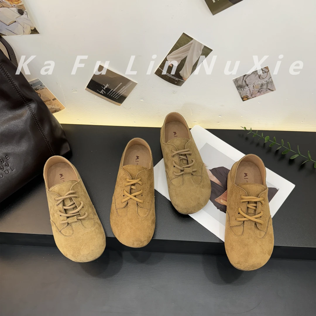 【卡芙琳shoes】复古两穿勃肯鞋女新款内增高百搭休闲软底德训鞋女