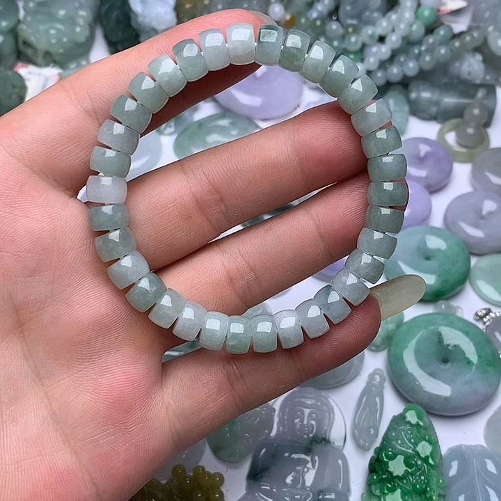 颈饰未镶嵌翡翠天然翡翠