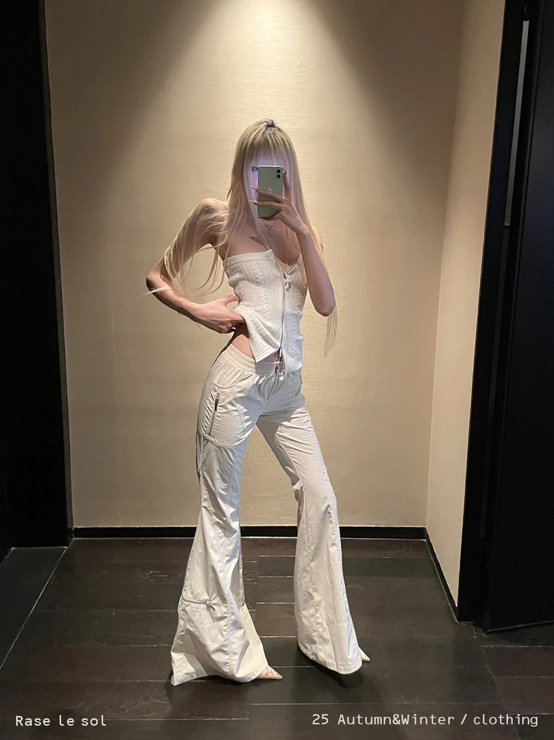 法式性感纯欲风气质时尚设计感白色修身显瘦薄款上衣女2025年新款
