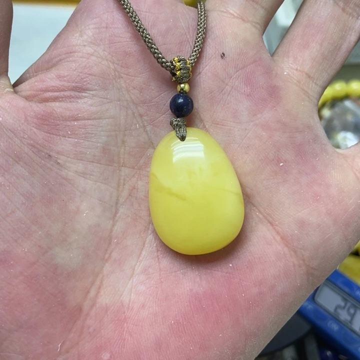 未镶嵌蜜蜡裸石吊坠