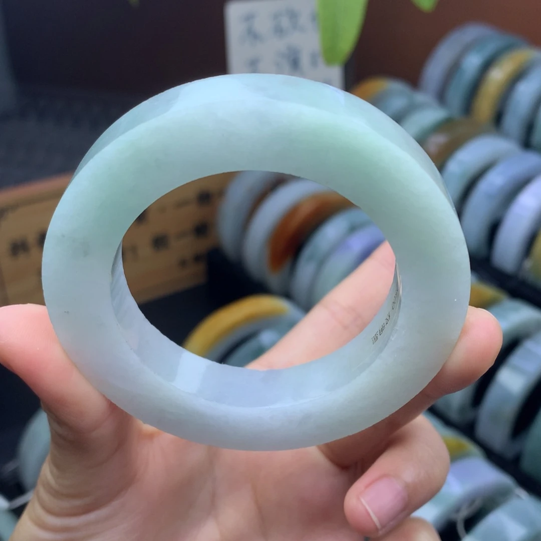 未镶嵌手镯定制翡翠定制不退不换48-54