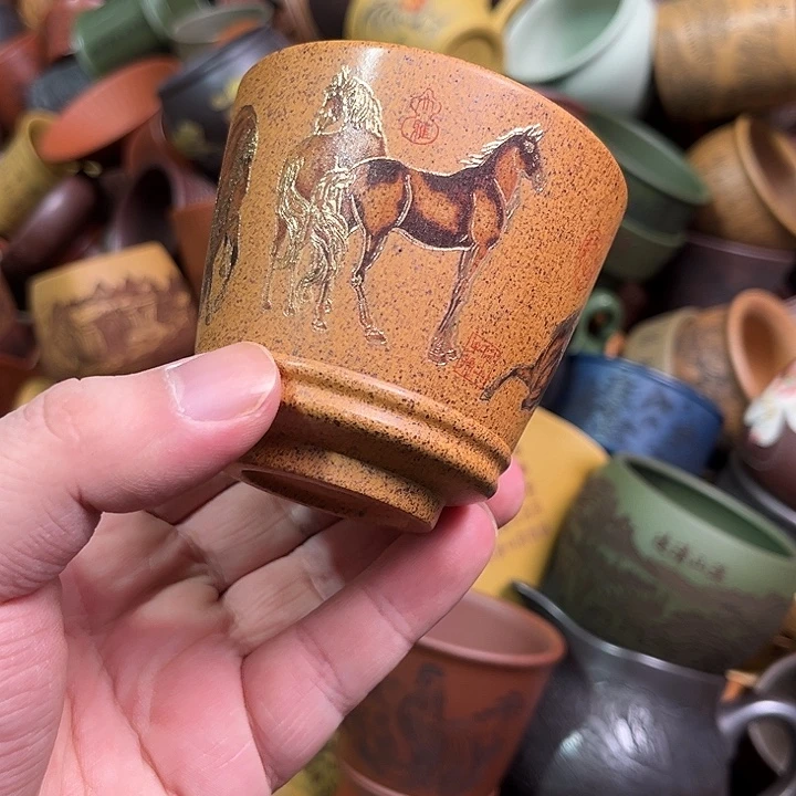 紫砂茶杯全手工紫砂主人杯