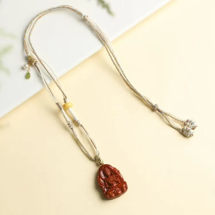 【逍遥】南红玛瑙度母雕刻吊坠*536/NH93/多样性发/1件