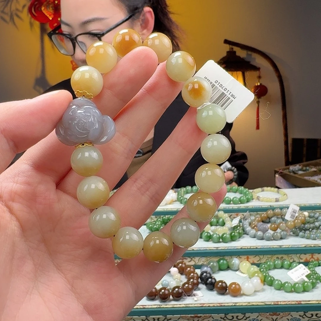 和田玉手串未镶嵌范**饭