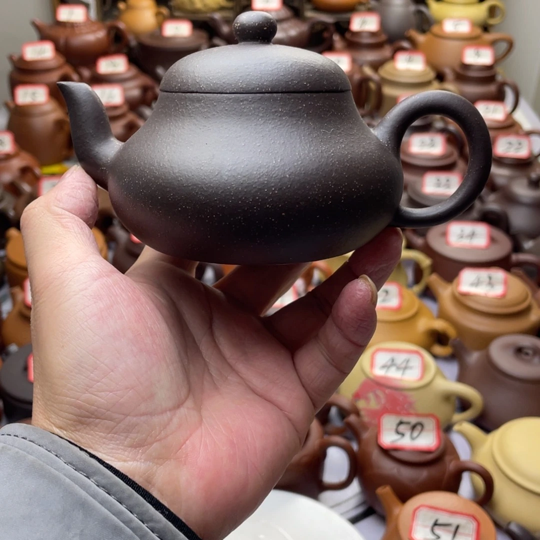 紫砂茶壶宜兴紫砂半手工