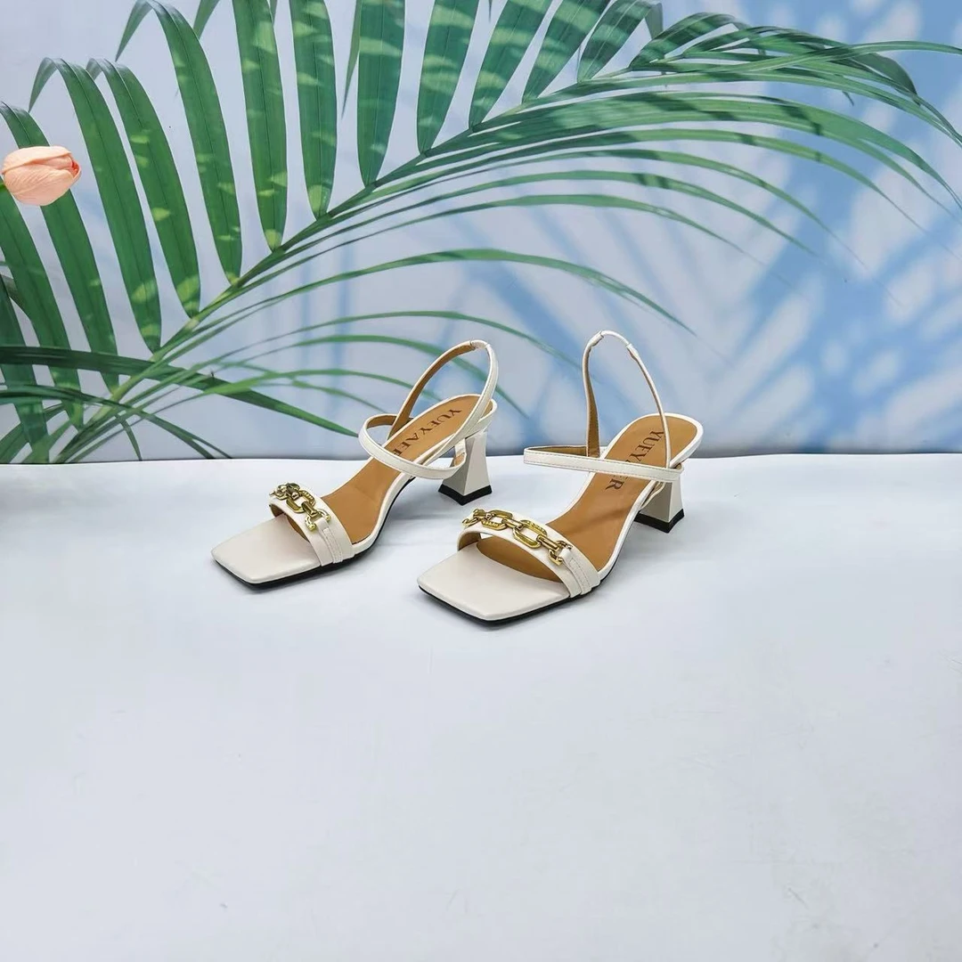 小强家女鞋 芽儿家新款百搭高凉鞋（Y771-31-1）（W34AYG23225-603）