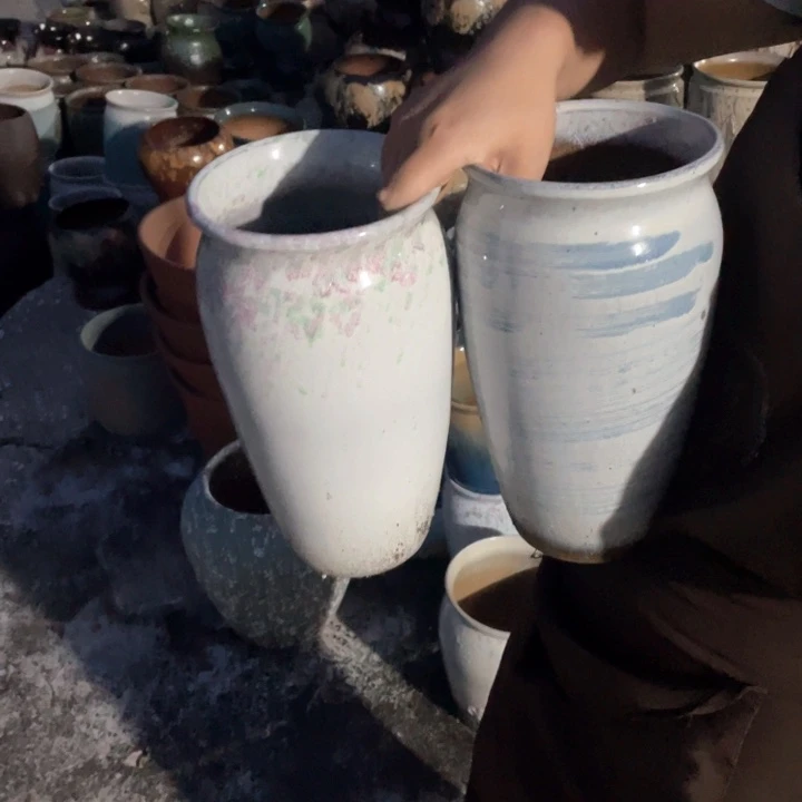 紫砂花盆口14高27正品正品