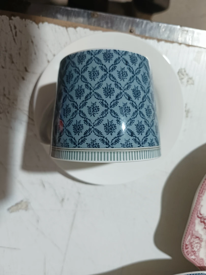 劳拉马克杯2个搭配2个强化瓷碟子