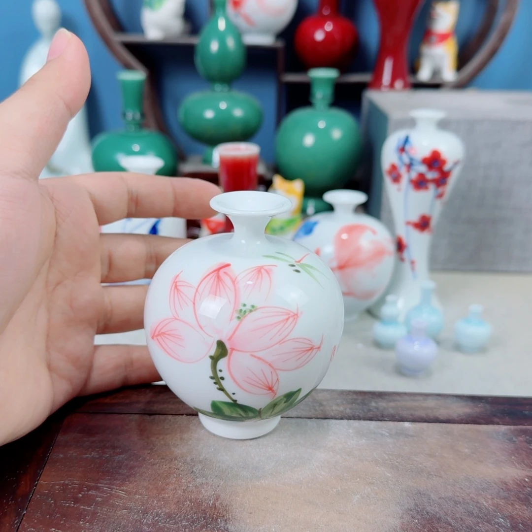 陶瓷手工小花器摆件