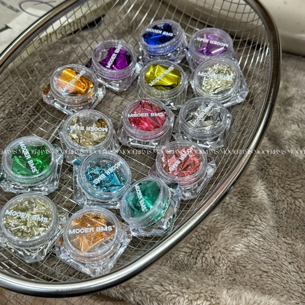 MORE ART 墨尔色彩15色美甲金箔饰品素材合集