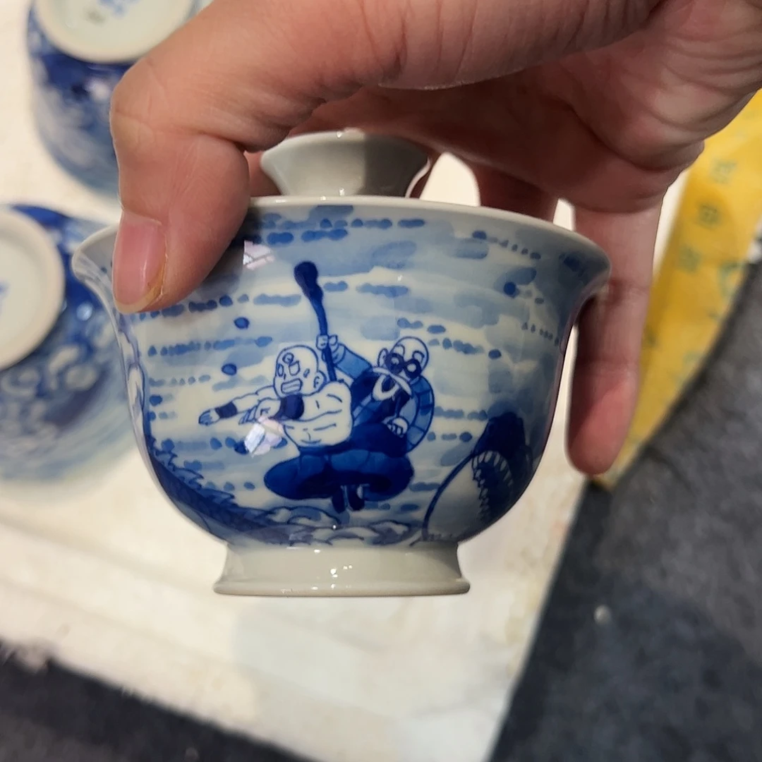 ?****火泥藝瓷梦七龙珠盖碗