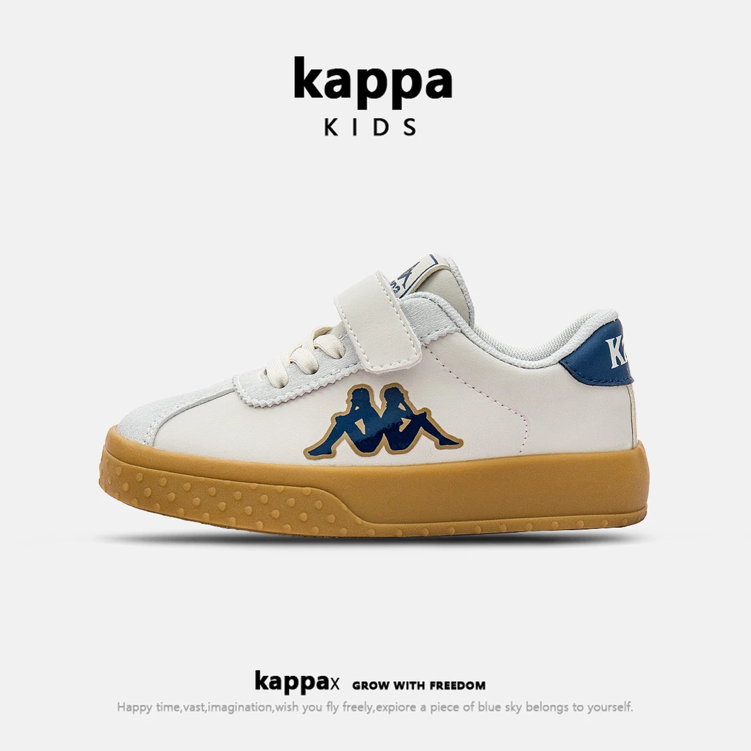 Kappa kids秋季新款卡帕童鞋儿童户外轻便舒适男女童轻便运动板鞋
