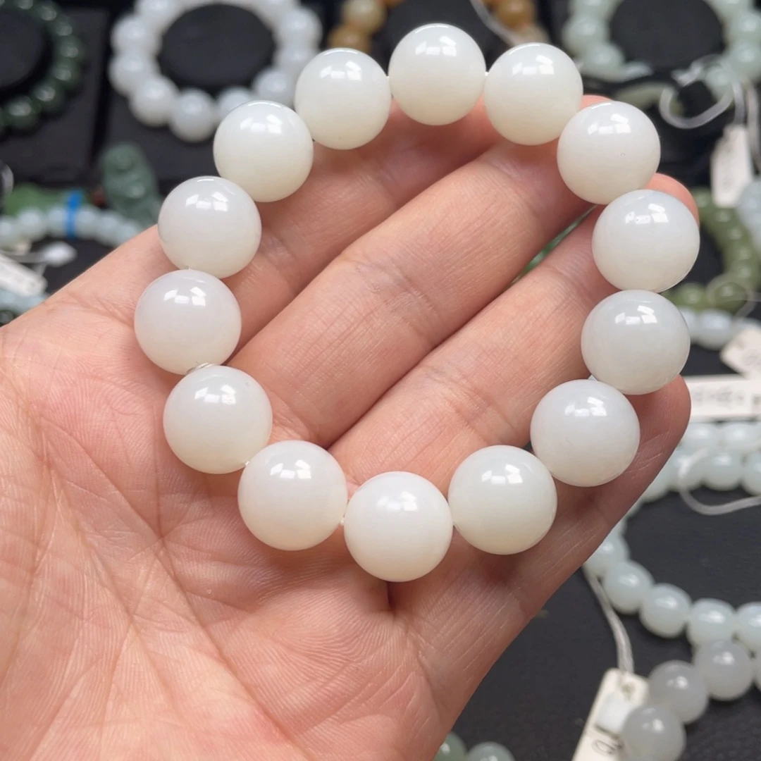 和田玉未镶嵌手链15