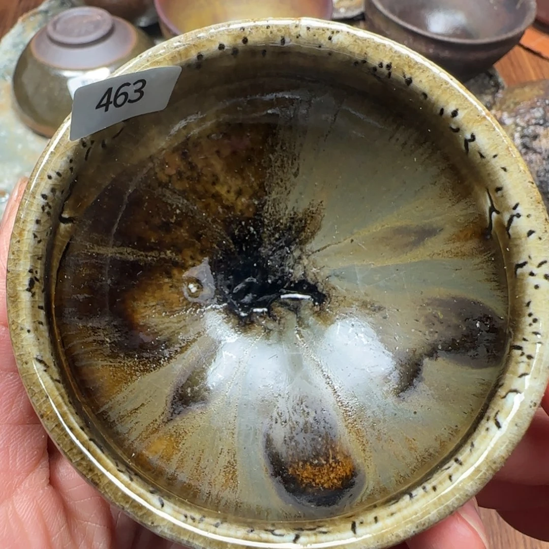 柴烧建盏茶盏茶杯463