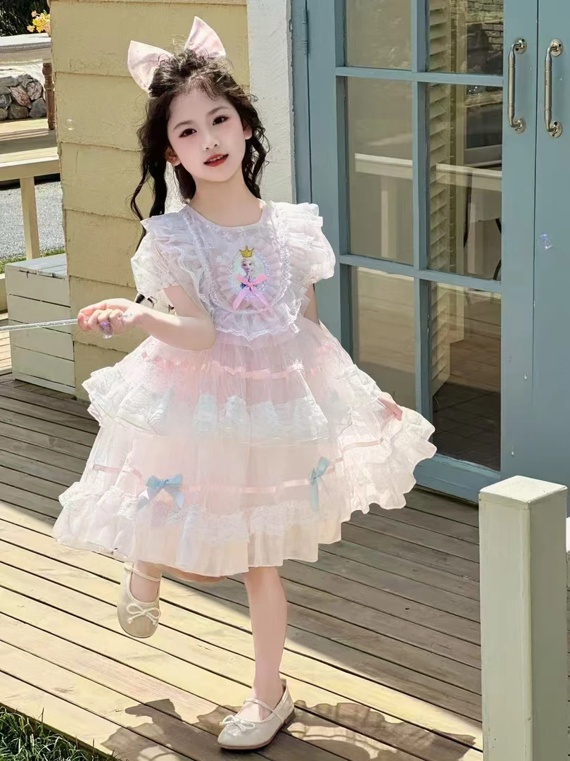 连衣裙女宝裙子女童萝莉塔裙子女公主裙童裙蓬蓬裙礼服纱裙