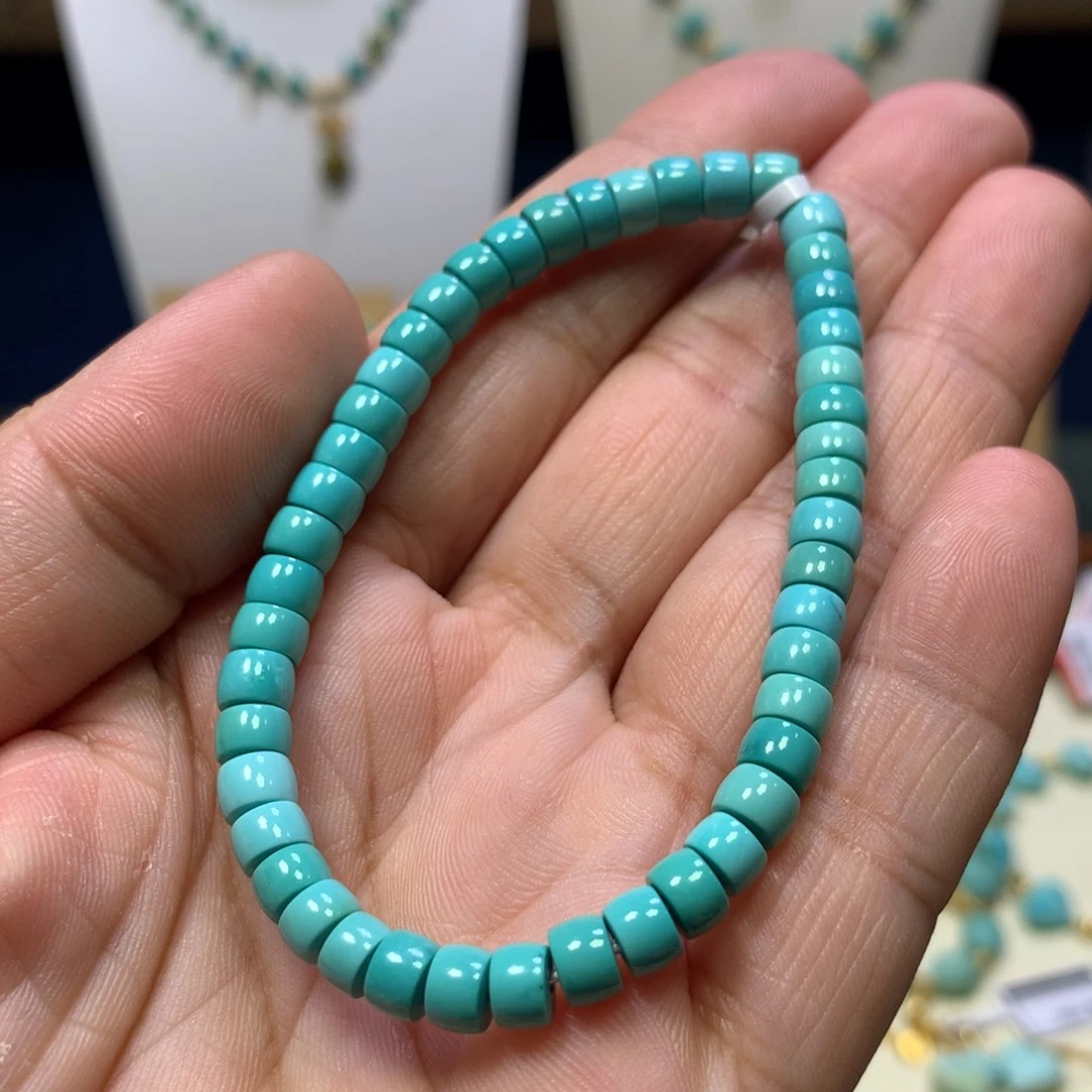 绿松石未镶嵌直切单圈5.5mm