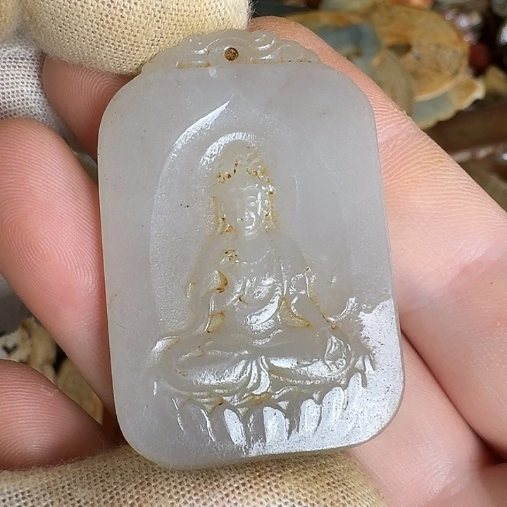 和田玉未镶嵌挂件