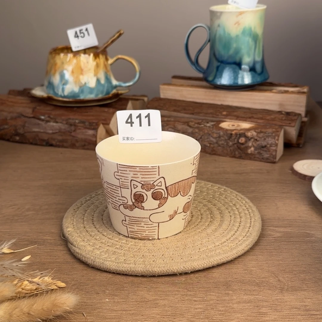 景德镇陶瓷手作杯 411