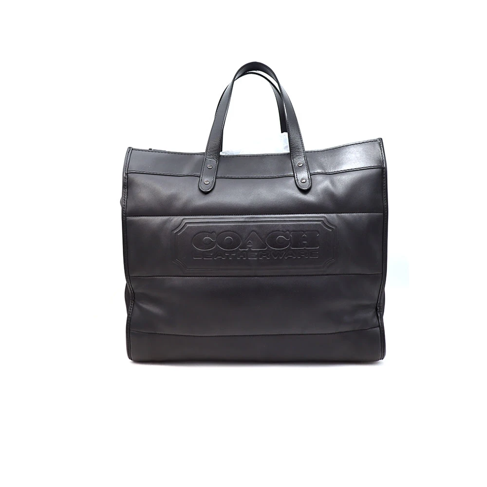 95新 COACH/蔻驰 97新秋冬新款黑银云朵单肩托特包40*35/25696