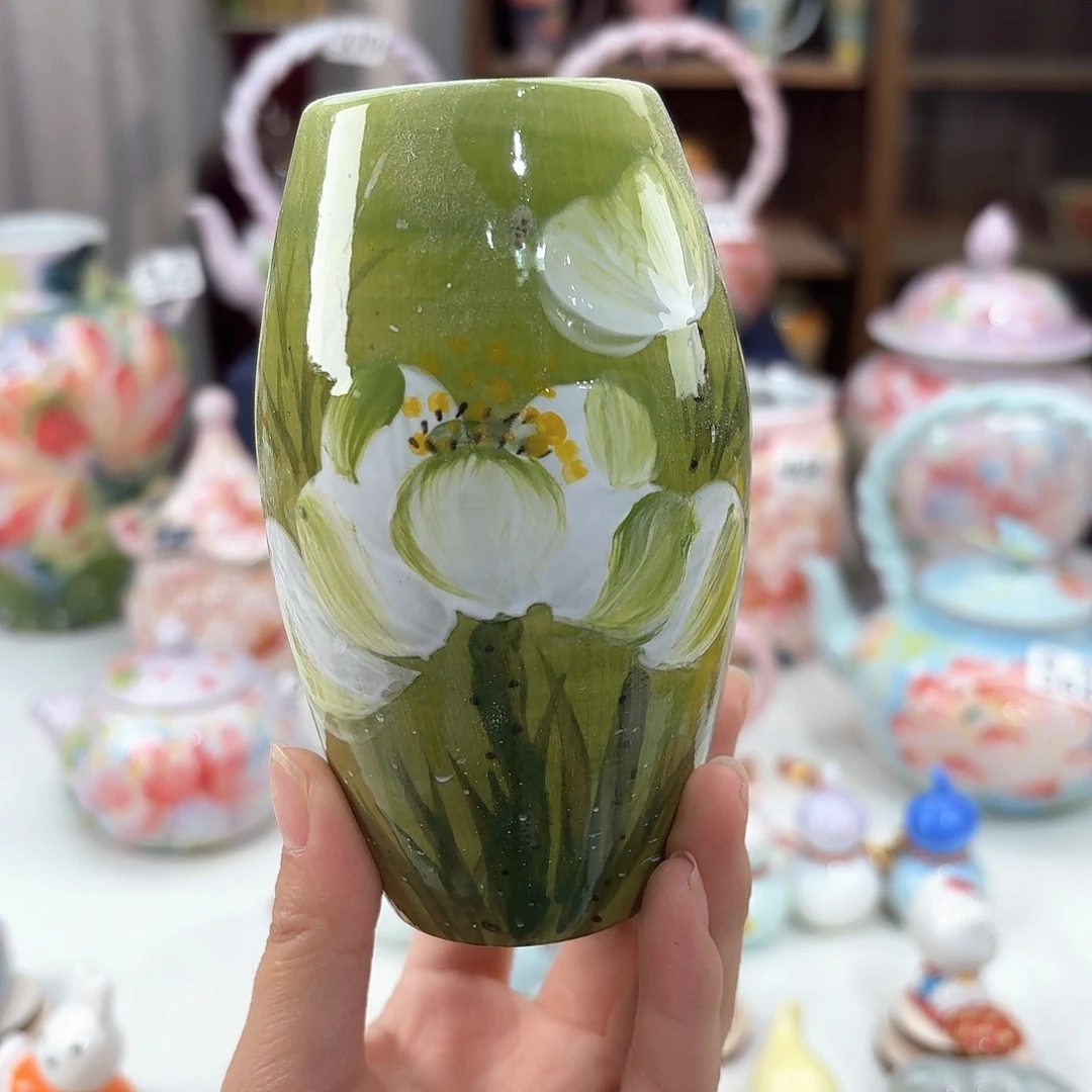 景德镇手绘高温釉下彩陶瓷茶具