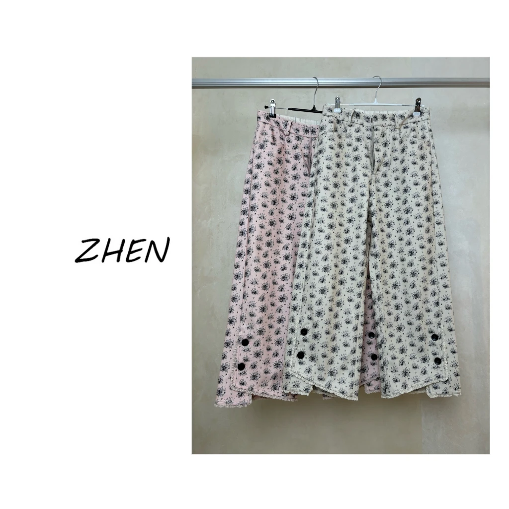 【ZHEN】25Y00112 2025经典休闲裤直筒显瘦小众设计师款