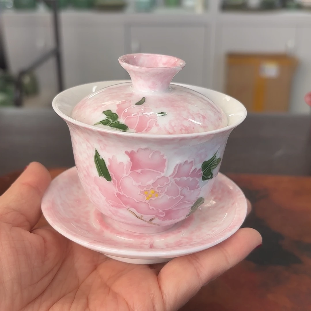 龙泉云间青瓷小米茶器