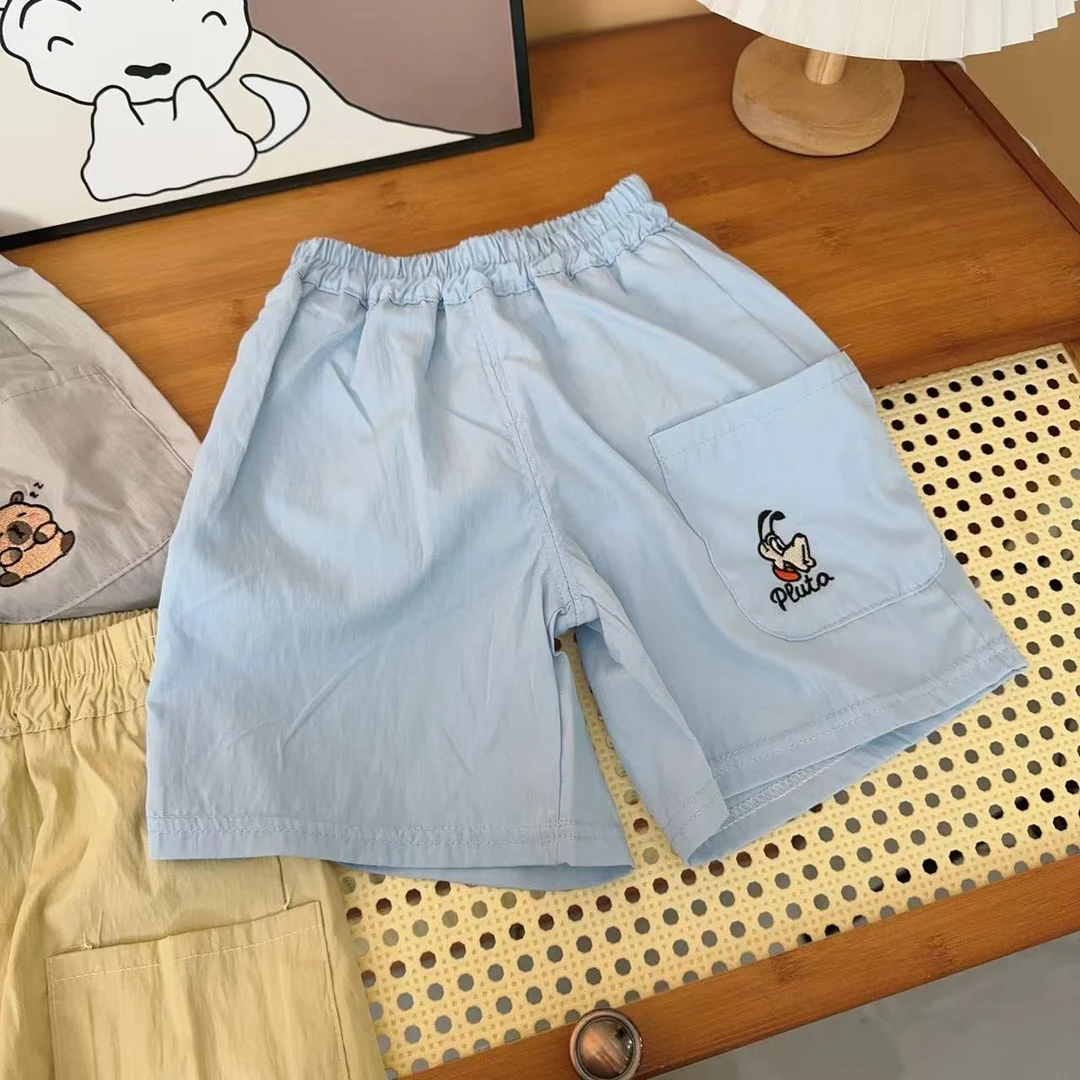 儿童夏款锦涤皱口袋造型中裤（实物以直播间讲解为准