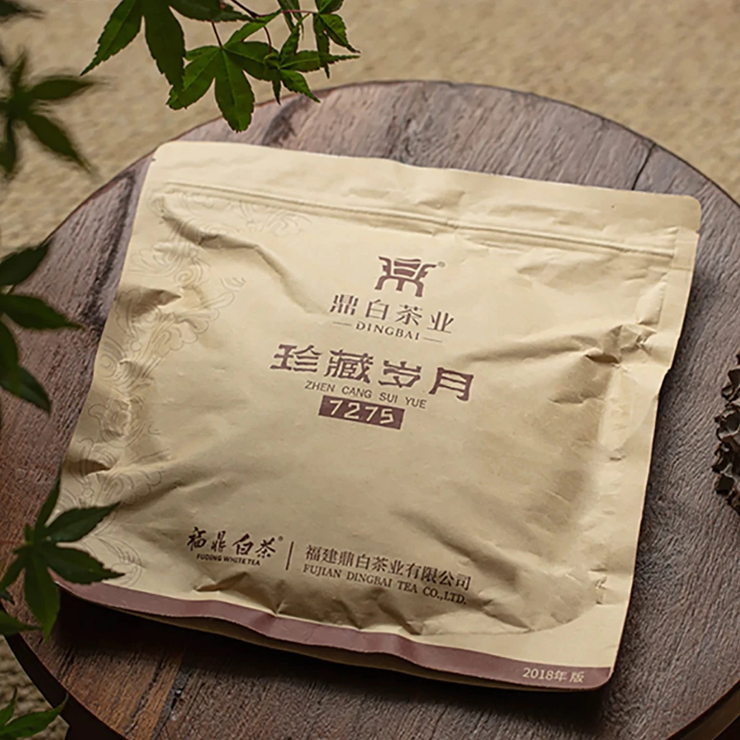 【鼎白】18年珍藏岁月7275寿眉饼350g/饼