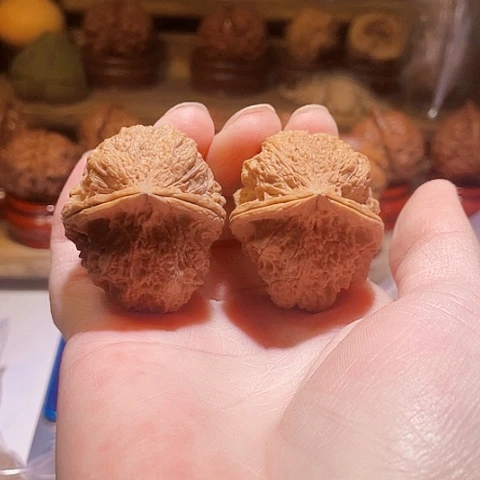 把件文玩核桃朱雀带彩42