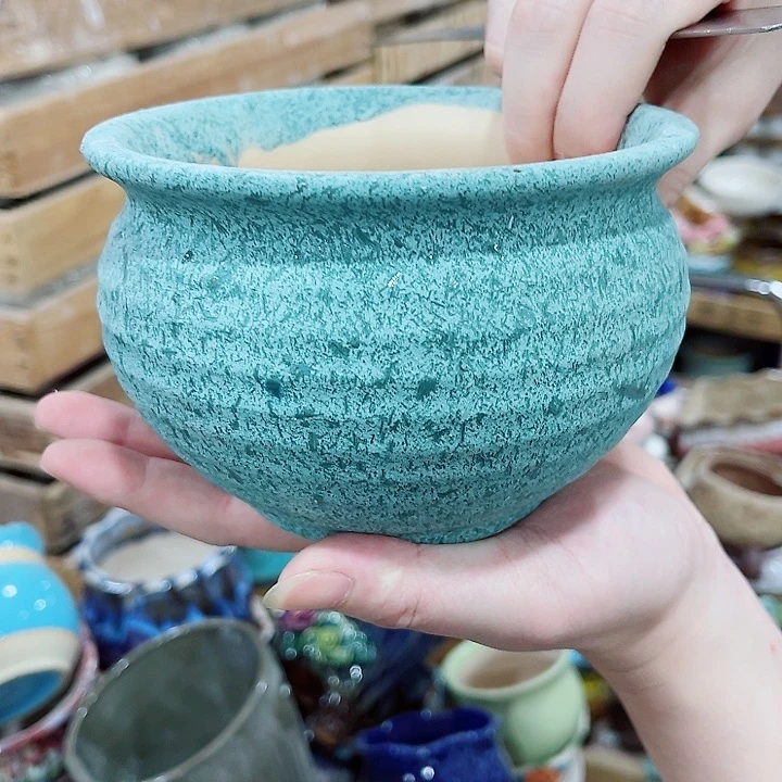 有孔，凑10元包邮陶瓷花盆发货！