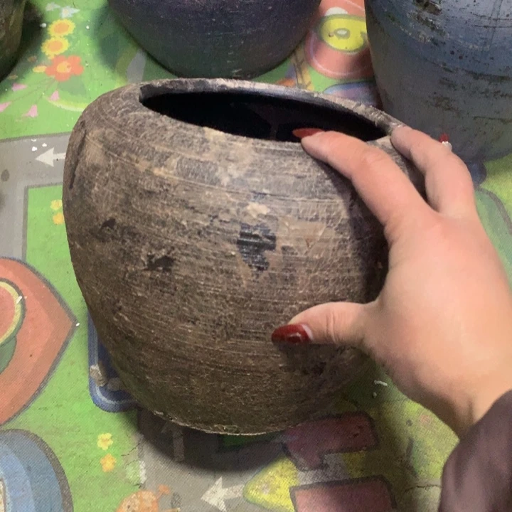 【闪购商品】红陶粗糙盆默认打孔高18口15