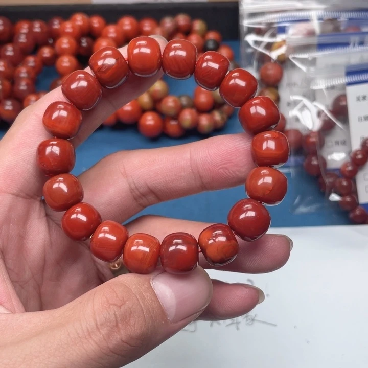 南红玛瑙未镶嵌手链