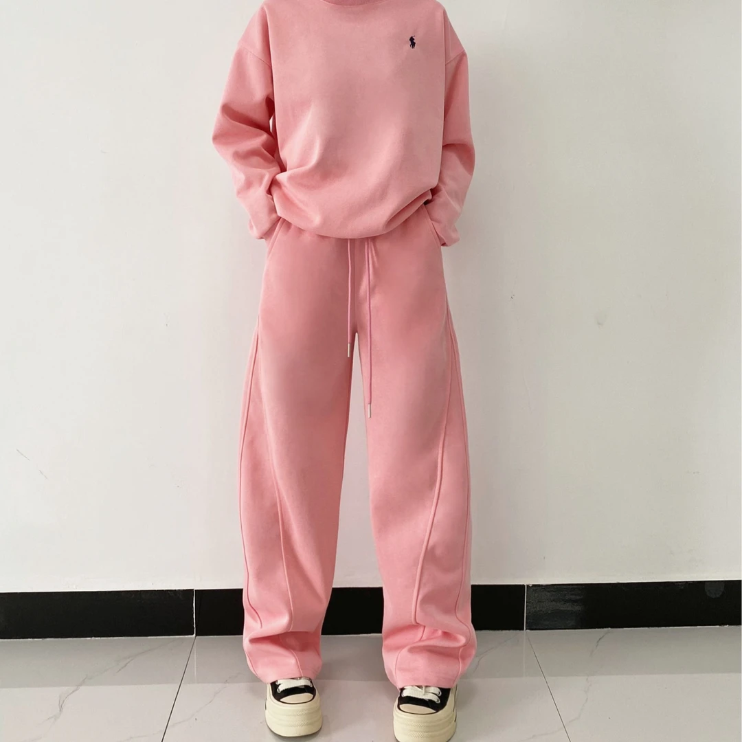 25春款新款爆款套装香蕉裤弯刀裤卫衣卫裤束脚裤男女时尚休闲运动