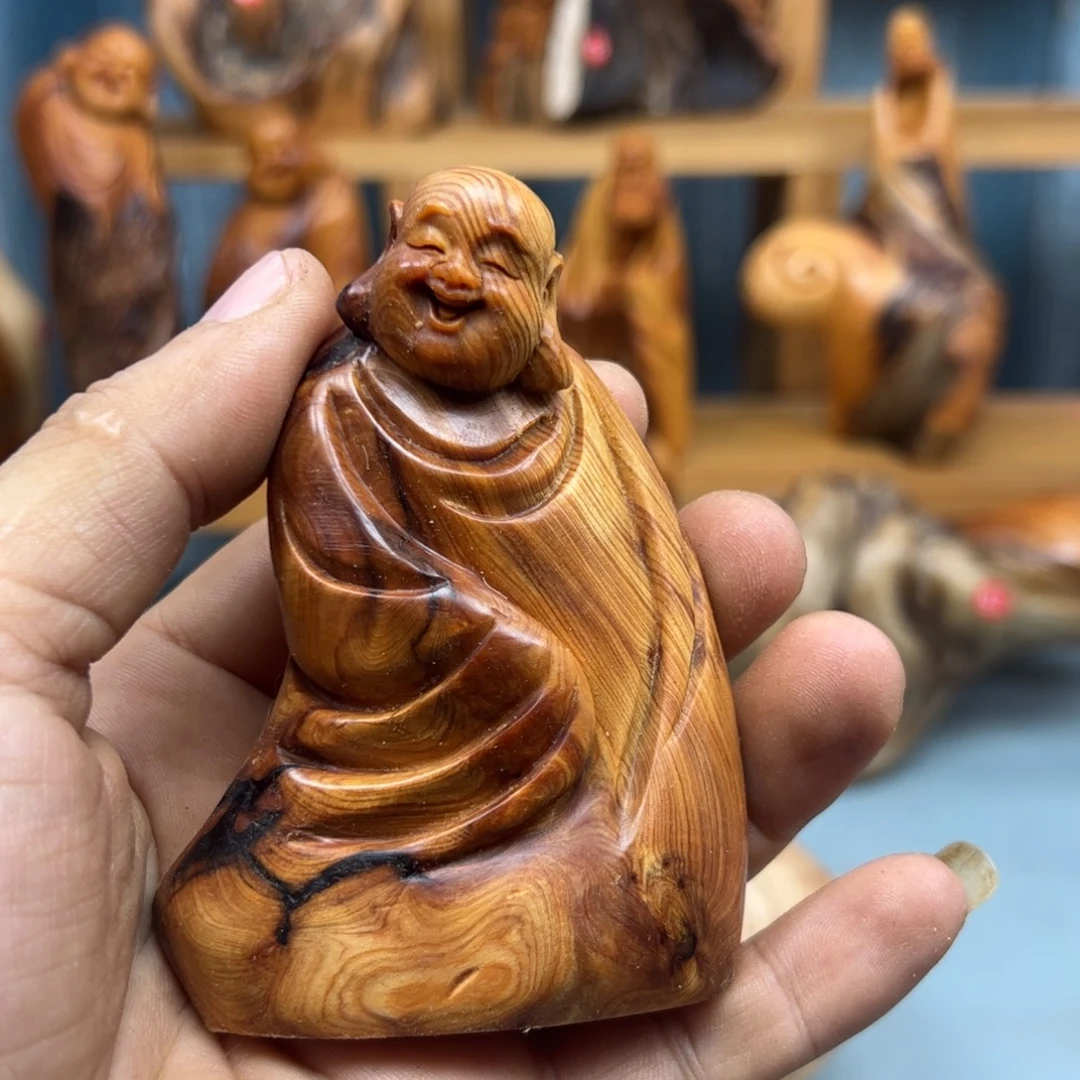 用***9木崖柏木摆件手把件