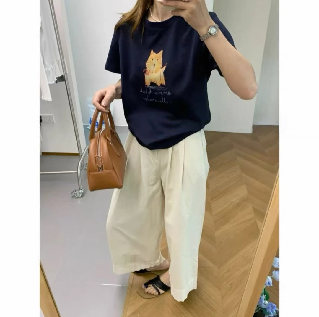 08980 衣长57 简约休闲时尚女短袖