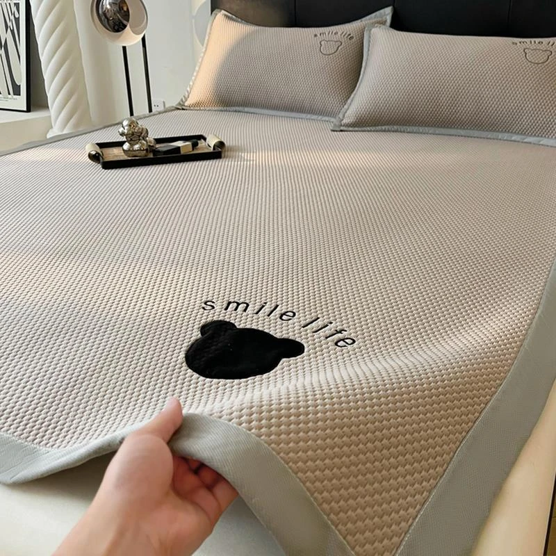 FAVMARTHA高端加厚冰豆豆凉席夏天2025新款床单床笠款冰丝席学生