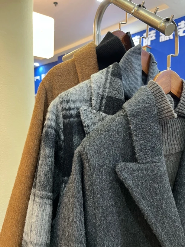 高端双面大衣中长款气质外套