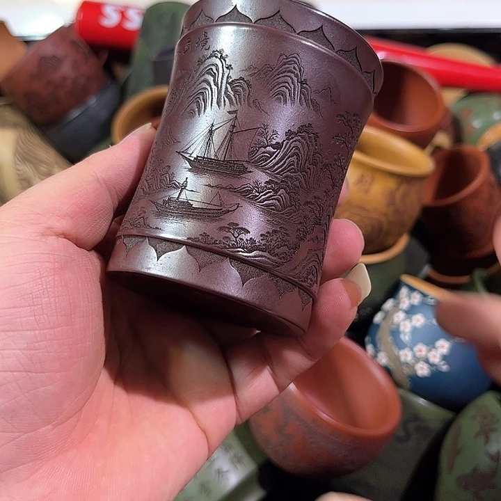 茶杯紫砂全手工紫砂主人杯