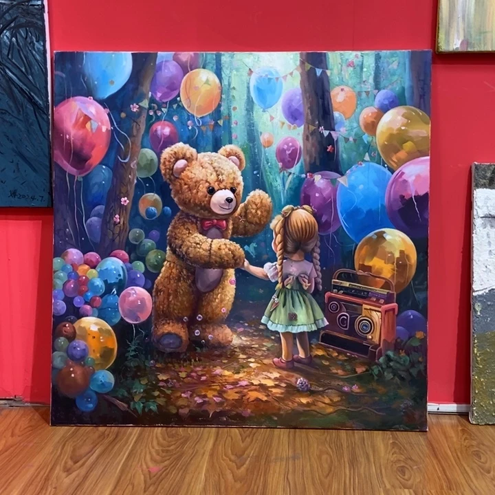 草****油画100.100尺寸作品